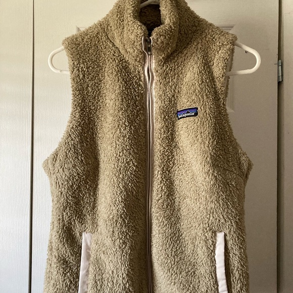 Coats | Tan Patagonia Fuzzy Vest | Poshmark